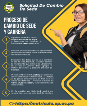 solicitud de cambio de sede